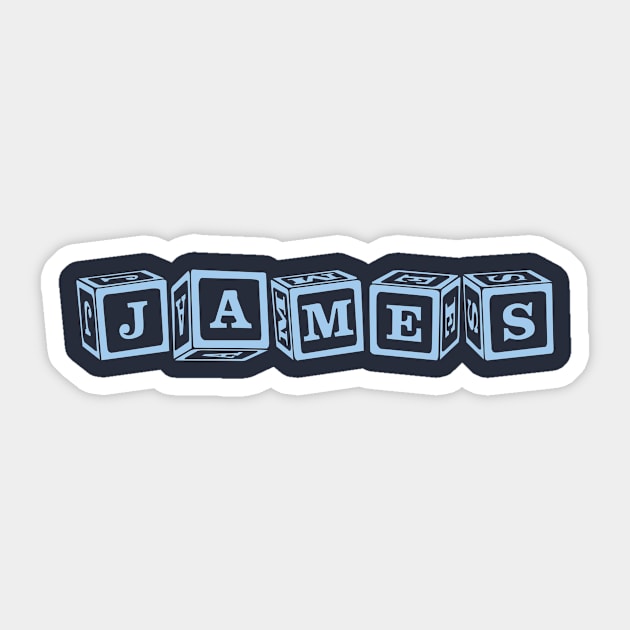 James Sticker by SillyShirts